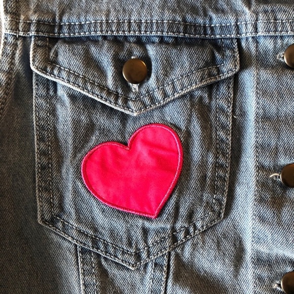 Vintage XOXO Lisa Frank  by Doe M (jr) Jean vest - Picture 6 of 11